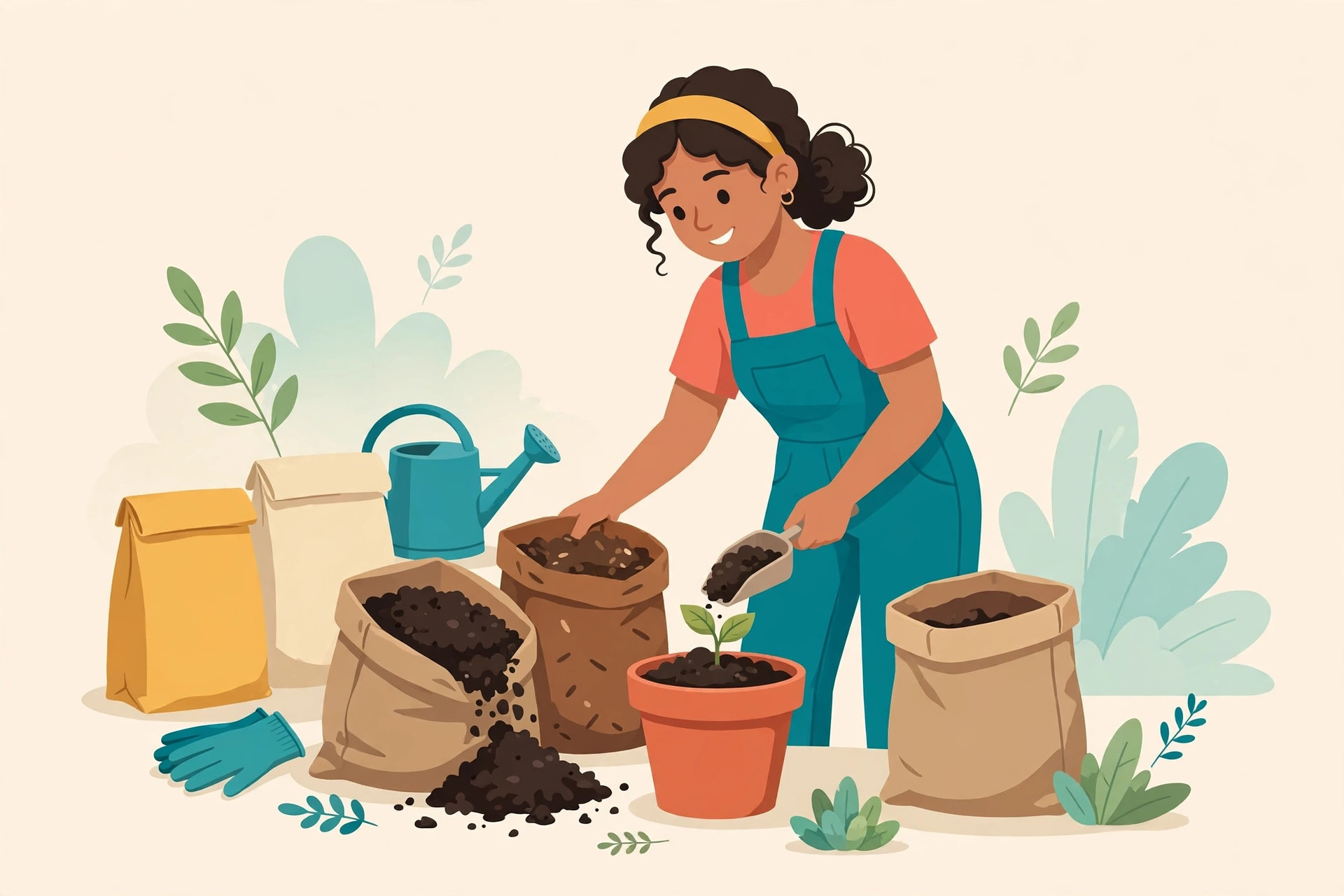 Tierra, abono y fertilizantes