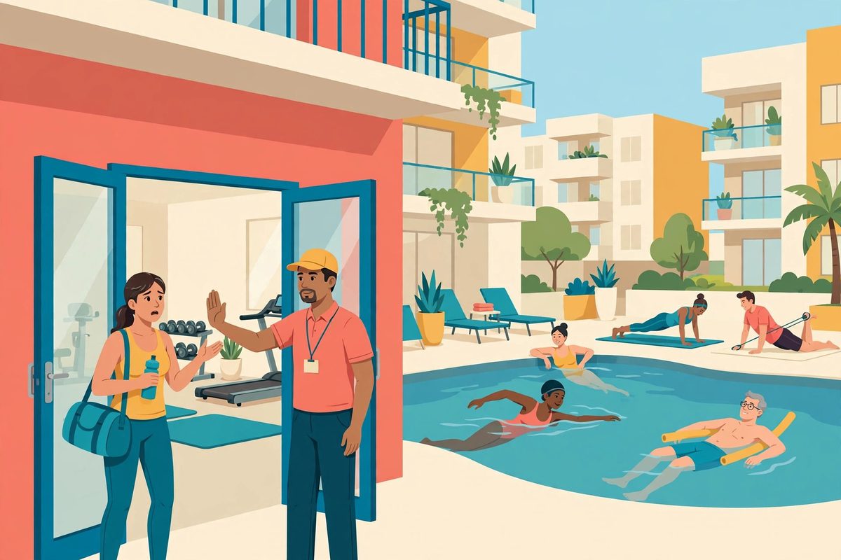 Aplicación selectiva de reglas de piscina y gimnasio (Selective Enforcement)