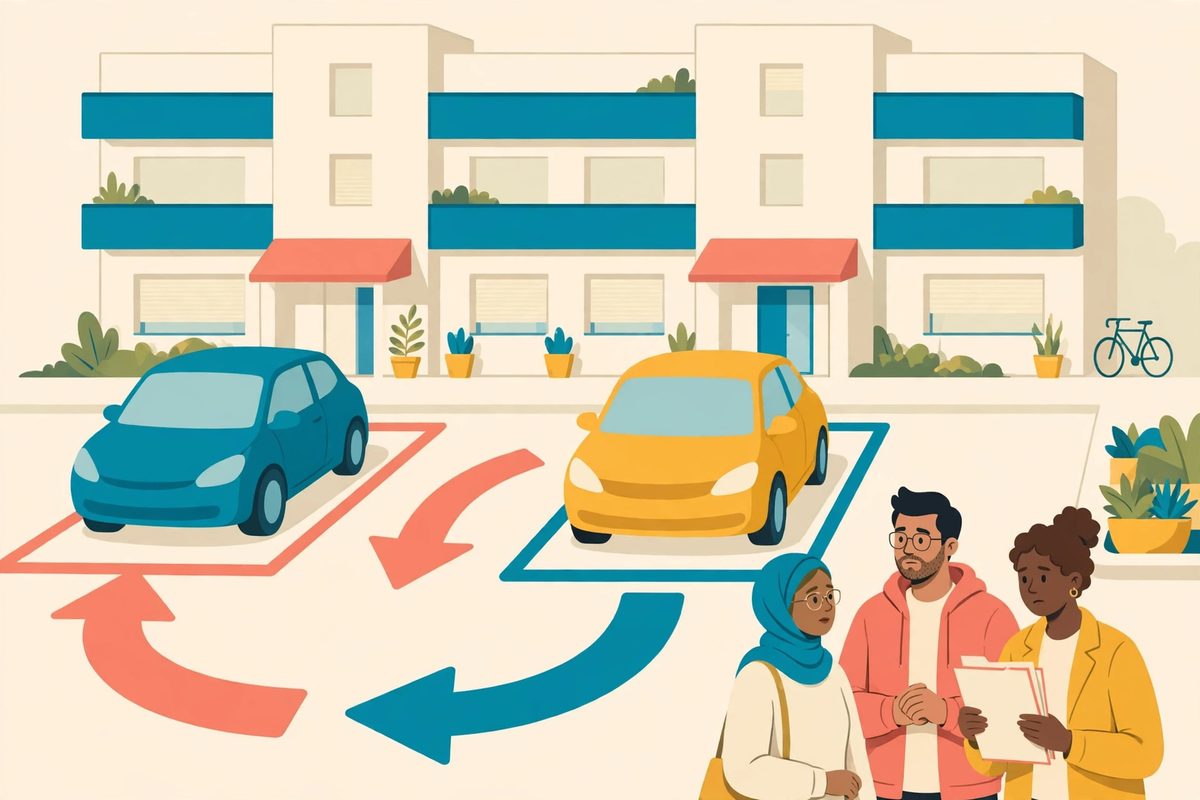 Reasignación o pérdida de tu espacio de estacionamiento (Parking-Space Reassignment)